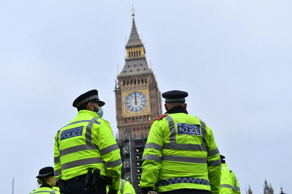 Police officers in Westminster