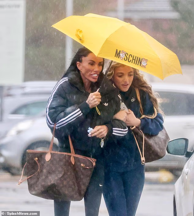 Frail Katie Price looked unrecognisable as she reunited with her daughter Princess Andre on Wednesday after her reality show caused a vicious feud