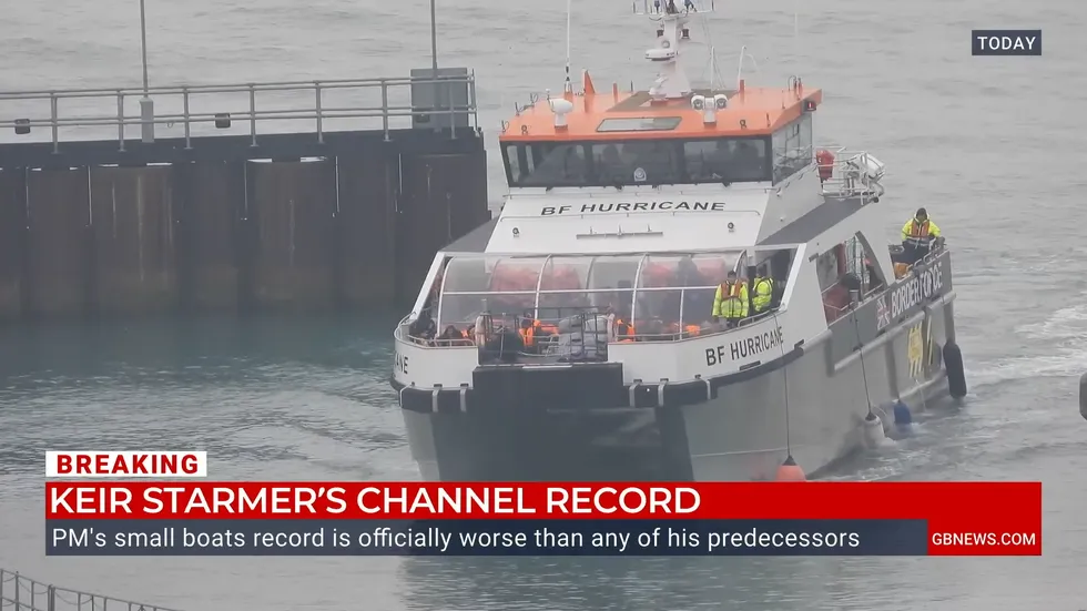 Migrants crossing The Channel