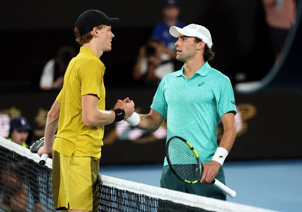 Jannik Sinner admitted he was 'so lucky' after Australian Open organisers enacted the heat rule at a time when he was struggling