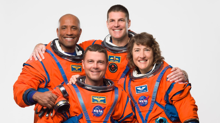 The crew of Artemis II. Pic: NASA