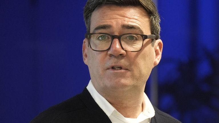 Mayor of Greater Manchester Andy Burnham. Pic. PA