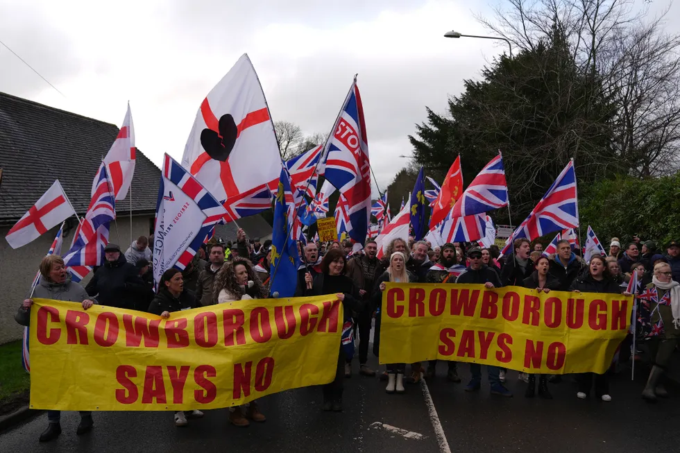 Crowborough protest