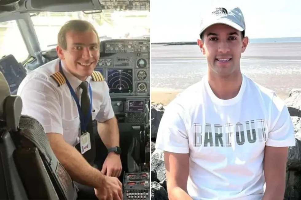 Captain Matthew Greenhalgh and Senior First Officer Jamie Fernandes