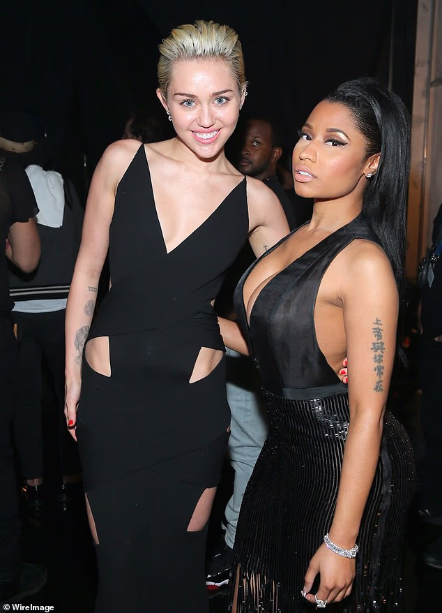 The most surprising celebrity feuds: From Nicki Minaj's brutal swipe at Miley Cyrus to Vin Diesel and Dwayne Johnson's decade-long spat (Nicki and Miley pictured together in 2015)