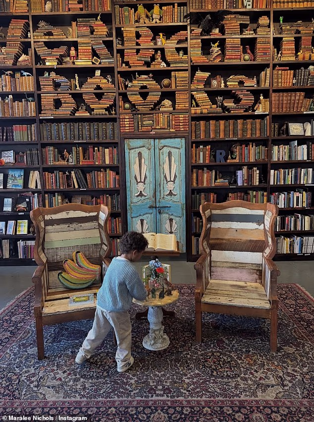 They could be seen going to look at flamingos in a pond, gazing out at what appeared to be a lake and perusing a San Diego bookstore