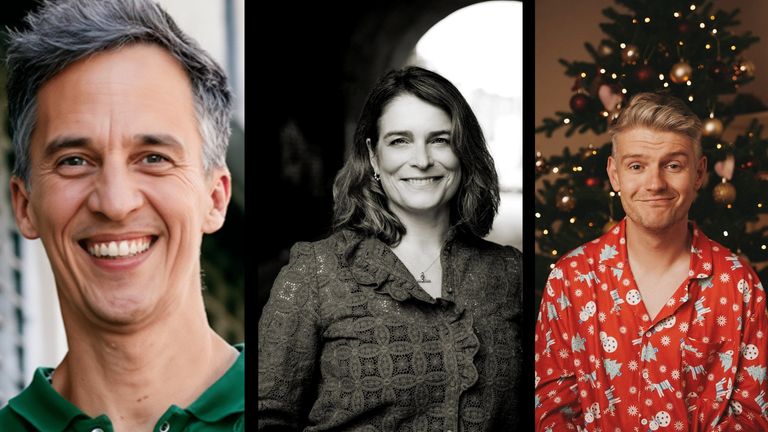 The creative team, left to right, James Longman, Liz Clare and Daran Jonno Johnson. Pic: SNL UK