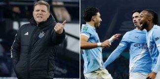 Newcastle fans demand Eddie Howe sacked after Man City thrashing in Carabao Cup