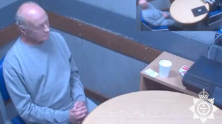 Ruben being interviewed by officers. Pic: Leicestershire Police
