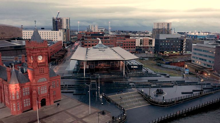 The Senedd in Cardiff