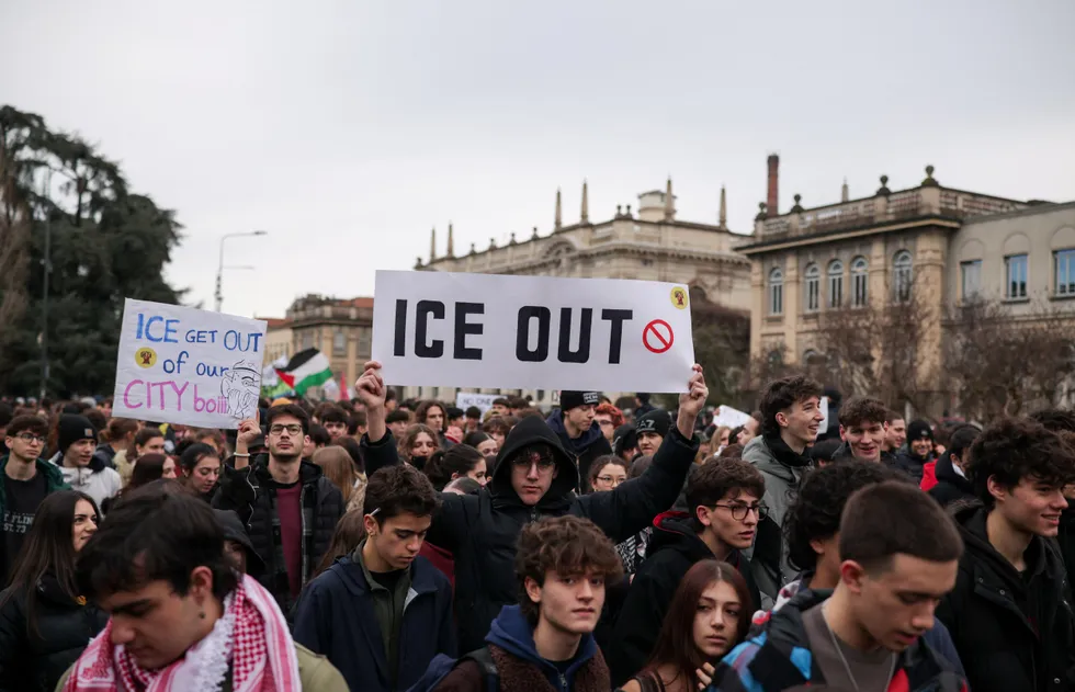 ICE protests Italy