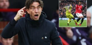 Thomas Frank makes Cristian Romero feelings clear after Tottenham star’s red card in Man Utd defeat