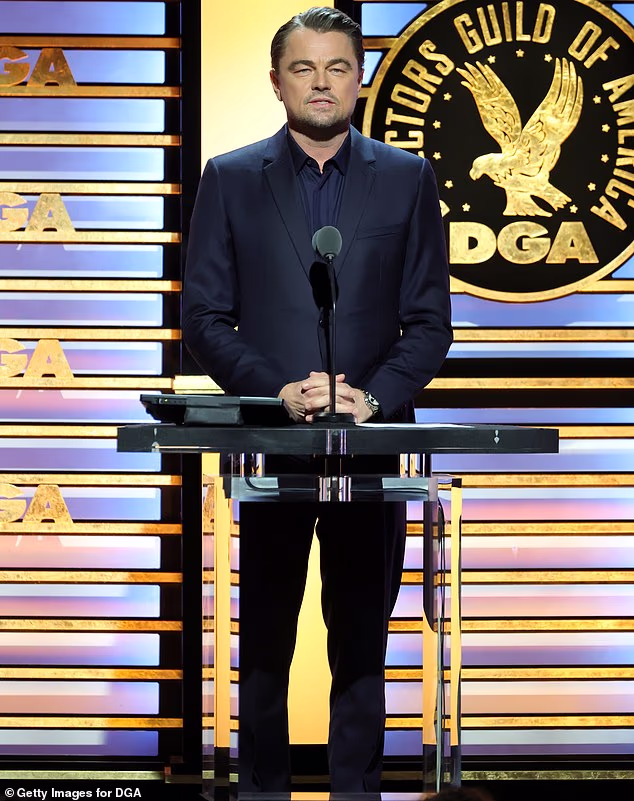 DiCaprio also made a surprise appearance at the awards ceremony over the weekend and helped present a special honor to Anderson