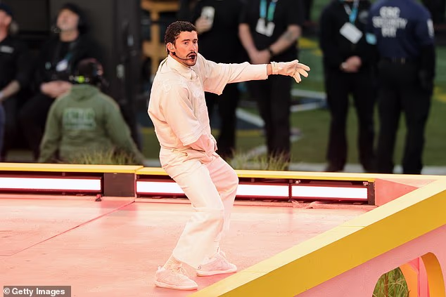 But NFL Commissioner Roger Goodell waved away concerns about Bad Bunny's halftime show after the Grammys, saying the Puerto Rican singer 'understood the platform he was on'