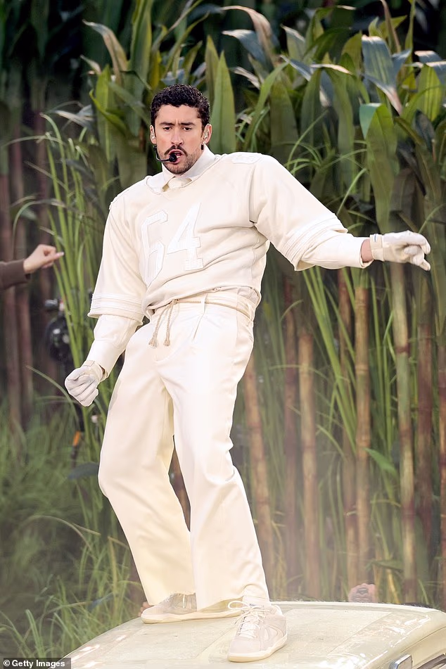 He first performd as a guest at 2020's Super Bowl LIV, which was co-headlined by Shakira (pictured) and Jennifer Lopez. Bad Bunny became the first Latin artist to solely headline the show