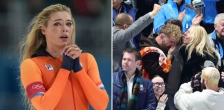 Jake Paul bursts into tears after fiancée Jutta Leerdam sets new Winter Olympics record