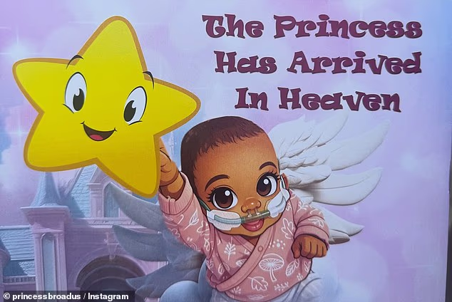 Cori shared a cartoon depicting the beloved late child
