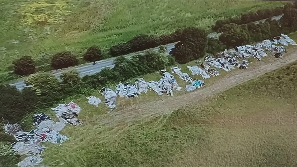 Fly-tipped waste