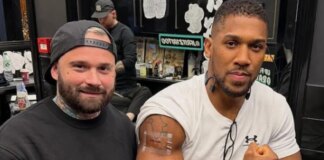 Anthony Joshua gets new tattoo paying tribute to his two friends who were killed in horror car crash