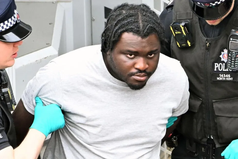 Esan during arrest