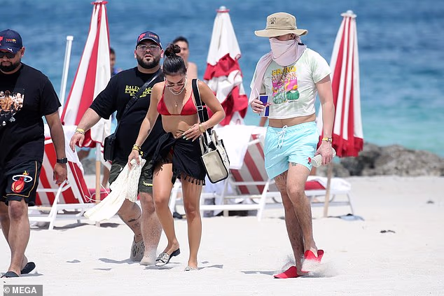 Now, the two (pictured in Miami in May 2022)  have been seen together in Argentina two days before Valentine's Day ahead of three shows at Estadio Monumental - which has 85,018 capacity - on Friday, Saturday, and Sunday