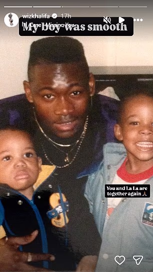 He included another throwback image on Instagram while penning at the top, 'My boy was smooth'