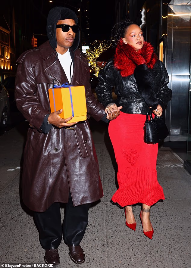 The singer, who shares two sons and a daughter with A$AP Rocky, has continued to spark rumours of a marriage as she was seen wearing a gold ring on her ring finger