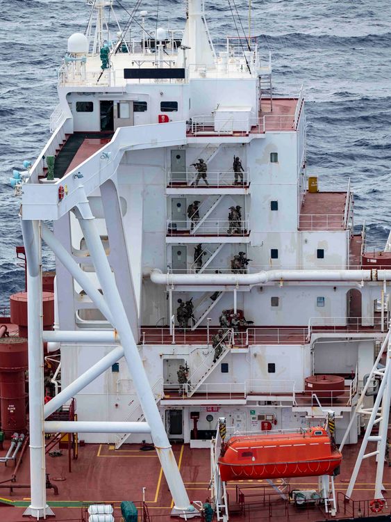 The operation is part of efforts to target illicit oil tankers linked to Venezuela. Pic: X/Department of War