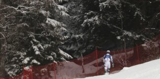 Winter Olympics skier storms off into the woods after missing out on gold days after grandfather’s death