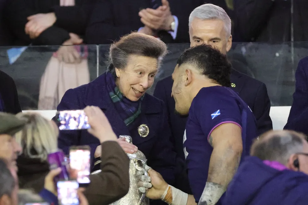 Princess Anne and Sione Tuipulotu