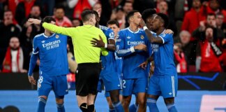 Vinicius Jr leaves pitch over alleged racist abuse as Real Madrid clash vs Benfica descends into chaos