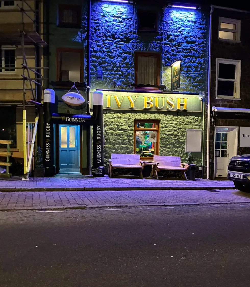 Guinness inflatable rugby posts Wales