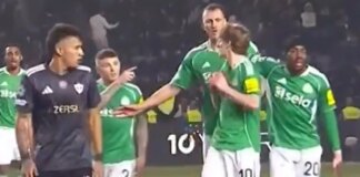 Anthony Gordon and Kieran Trippier clash at half-time despite Newcastle scoring five times