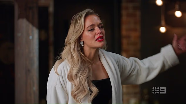 Alissa (pictured) was left in tears on the night