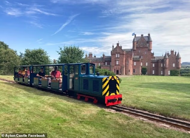 The sprawling estate features a whopping 16 bedrooms, 160 acres of gardens and even its own miniature railway