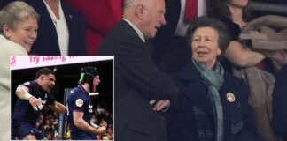 Princess Anne celebrates late winner as Scotland come from behind to beat Wales in Six Nations