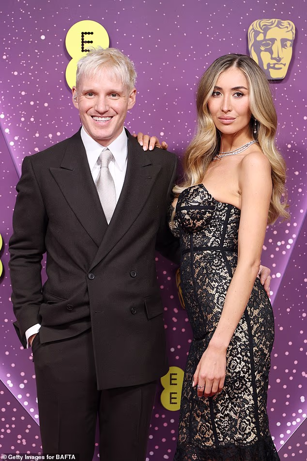 Red carpet hosts Sophie and Jamie Laing were some of the first to arrive and pose for the cameras