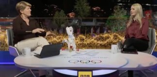 BBC host Clare Balding fights back tears after emotional Winter Olympics interview