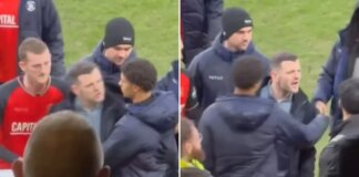 Jack Wilshere dragged away from Luton fans during fracas after brutal ’embarrassing’ chants