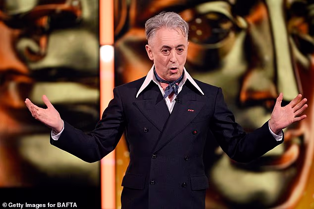 BAFTAs host Alan Cumming thanked the audience for their understanding after the I Swear director let out involuntary shouts during the ceremony