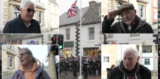 ‘It’s there to honour those who served!’ Bitter row erupts over plans to fly Pride flag near Wiltshire town’s war memorial