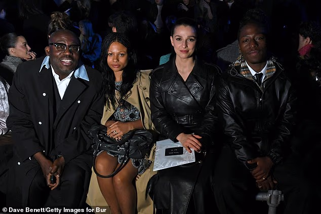 :(L to R) Edward Enninful, Myha'la Herrold, Marisa and David Jonsson