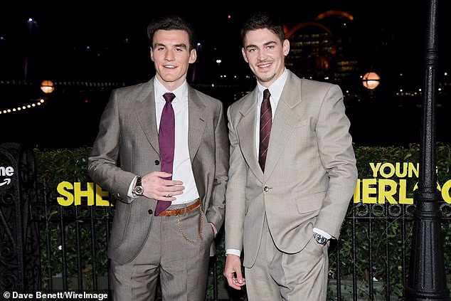 Attending the premiere at London's Queen Elizabeth Hall, Hero was joined by his co-star Donal Finn, who plays his future nemesis James Moriarty