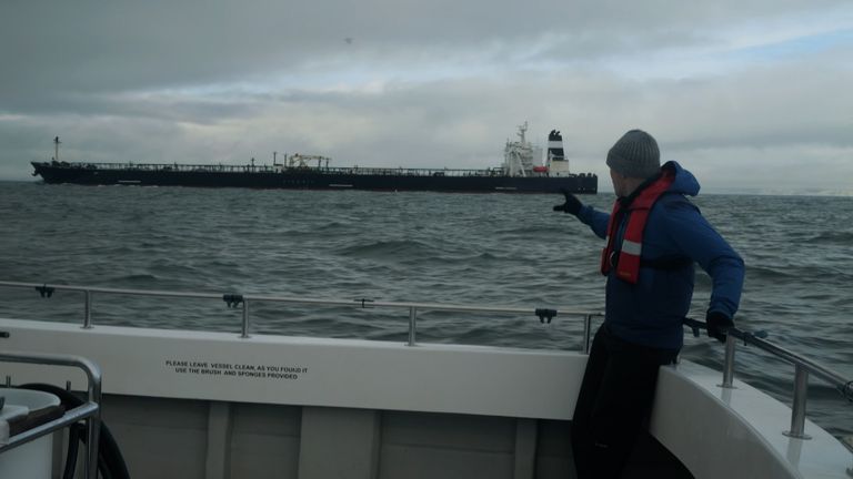 Sky's Paul Kelso and the Rigel in the Channel