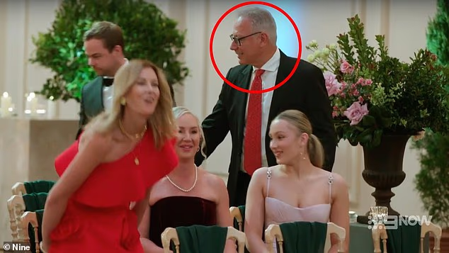 Dr Zacharia - who has built a reputation as one of Sydney's most prominent cosmetic surgeons - was present at Bec's MAFS wedding day (he is circled here)