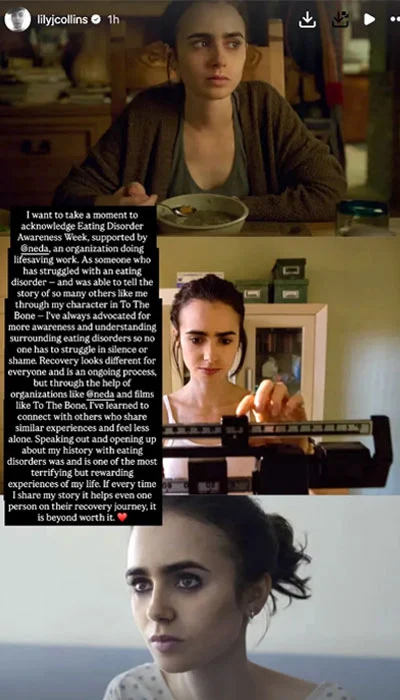 Lily Collins makes raw confession about eating disorder: I was in control I was skinny