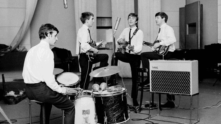 The Beatles at Abbey Road in September 1962. Pic: Apple Corps Ltd
