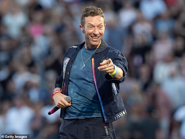 One band who they called out for dodging interviews at the BRITs was Coldplay - which Dec went on to joke was 'the beginning of Ant's beef with Chris Martin' (Chris pictured last year)