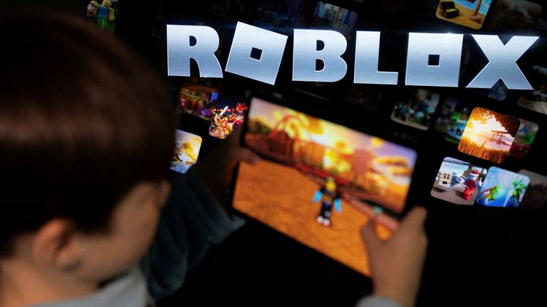 Roblox is played by millions of children all over the world. File pic