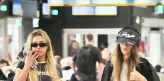 Big weekend? Tammy Hembrow reveals her very dishevelled hair extensions as she and Ruby Tuesday Matthews look worse for wear after partying at LIV Golf in Adelaide